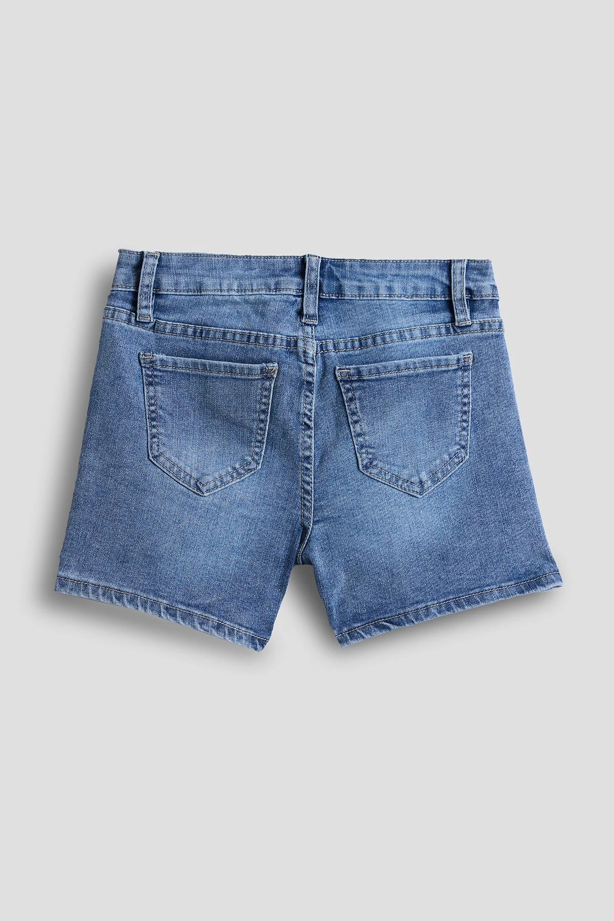 Girls Hearts-Club Print Denim Shorts 5 Girls Hearts-Club Print Denim Shorts - Image 3