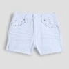 Girls Rhinestone And Fray Hem Short