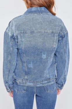 Women's Oversized Boyfriend Denim Jacket -Wana Fashion Shop J105076 2851M 3