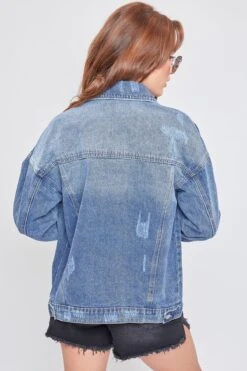Women's Oversized Denim Jacket -Wana Fashion Shop J108276 2038M 3
