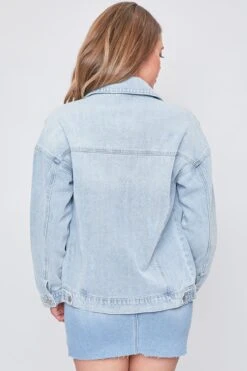 Women's Oversized Denim Jacket -Wana Fashion Shop J108276 2039L 3