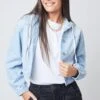 Women's Crop Hooded Denim Jacket Deal -Wana Fashion Shop J108376 55 1