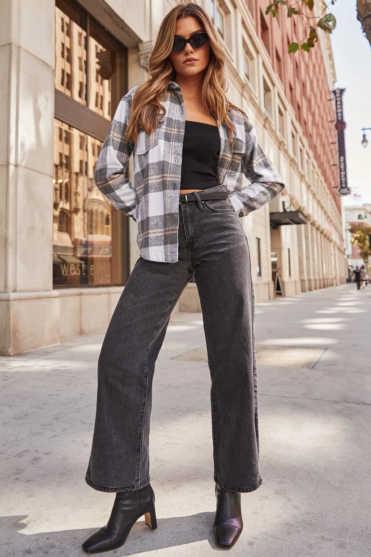 Women's Oversized Plaid Flannel Shacket 10 Women's Oversized Plaid Flannel Shacket - Image 8