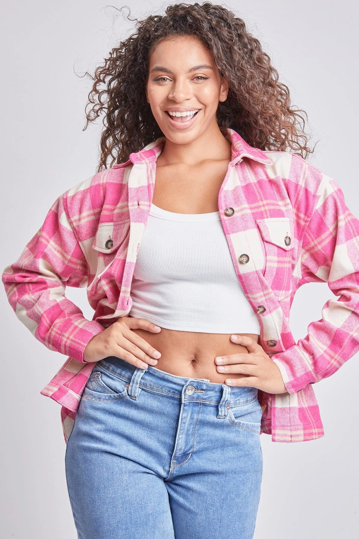 Women's Oversized Plaid Flannel Shacket 21 Women's Oversized Plaid Flannel Shacket - Image 19