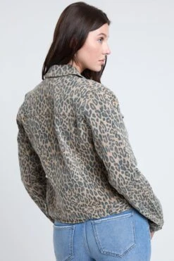 Women's Bull Denim Mid Length Jacket -Wana Fashion Shop J123589 CHETA 5