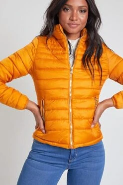 Women's Winter Fitted Puffer Jacket -Wana Fashion Shop J1672 164 4