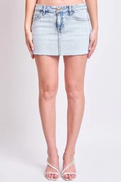 Women's Luxe Micro Mini Skirt With Raw Hem -Wana Fashion Shop K128099 19Q 1