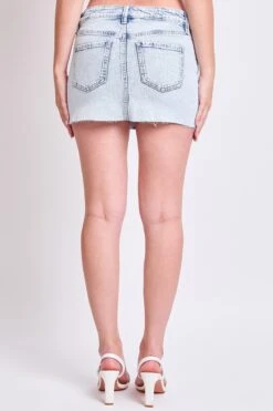 Women's Luxe Micro Mini Skirt With Raw Hem -Wana Fashion Shop K128099 19Q 3