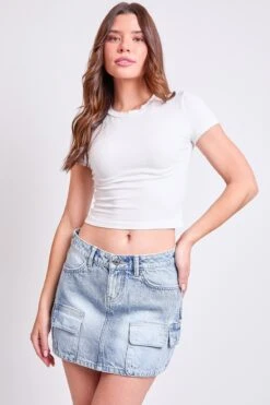 Women's Mini Cargo Skirt 27 Women's Mini Cargo Skirt -Wana Fashion Shop K128276 19Q 4