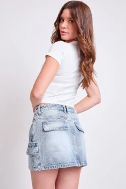 Women's Mini Cargo Skirt 33 Women's Mini Cargo Skirt -Wana Fashion Shop K128276 19Q 7