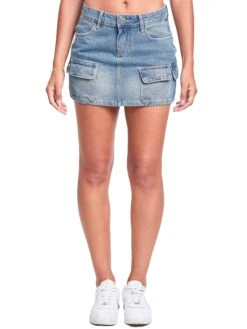 Women's Mini Cargo Skirt 26 Women's Mini Cargo Skirt -Wana Fashion Shop K128276 37MT 1 1