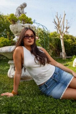 Women's Luxe Lace Trim Micro Mini Skirt -Wana Fashion Shop K135260 08C 1 af3ab325 fed7 42fe b86b 68ba746e6b26