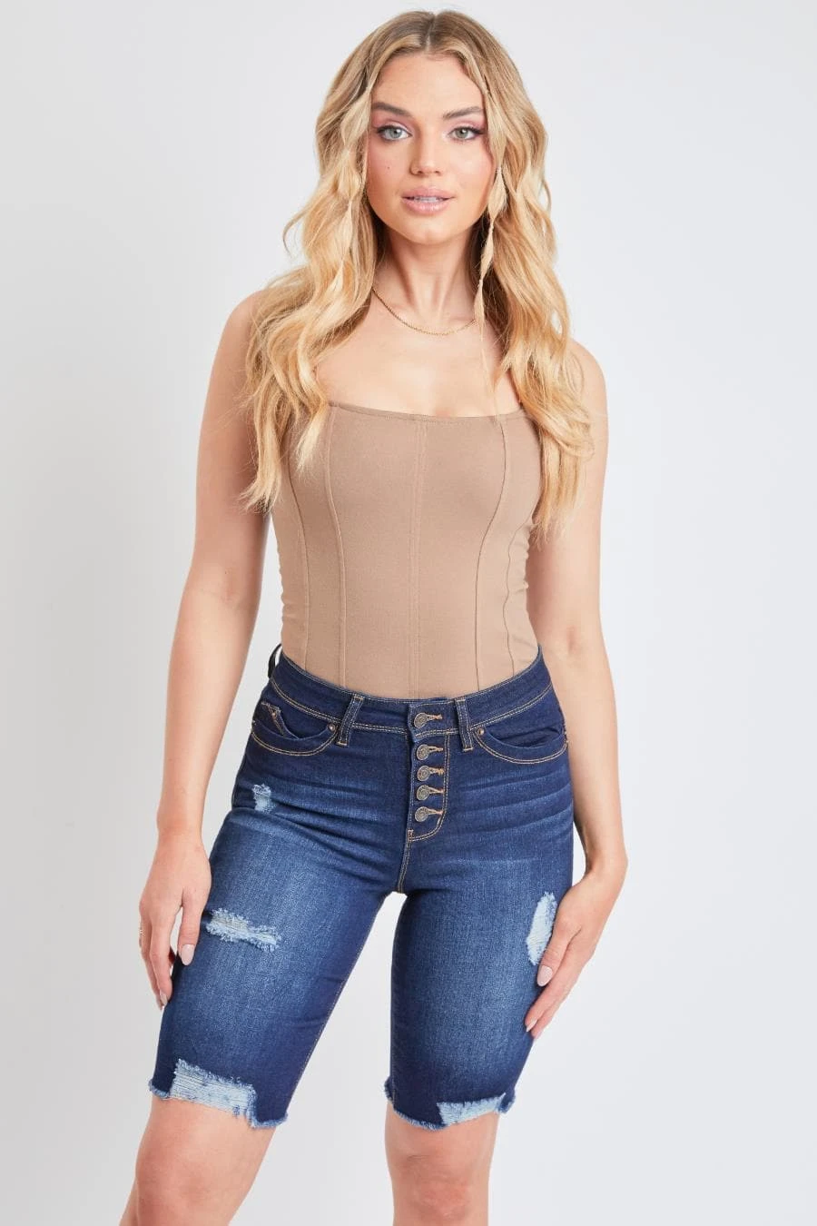 Women's WannaBettaButt Button Fly Bermuda Shorts 10 Women's WannaBettaButt Button Fly Bermuda Shorts - Image 8