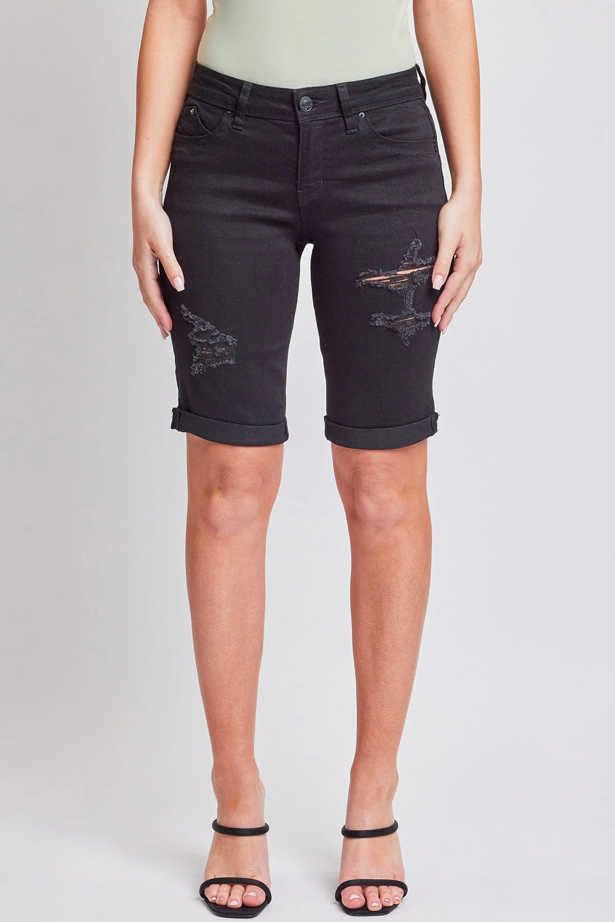 Women's WannaBettaButt Cuffed Bermuda Shorts 16 Women's WannaBettaButt Cuffed Bermuda Shorts - Image 14
