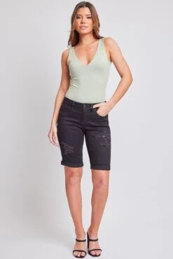 Women's WannaBettaButt Cuffed Bermuda Shorts 35 Women's WannaBettaButt Cuffed Bermuda Shorts -Wana Fashion Shop M107656 W1912 4