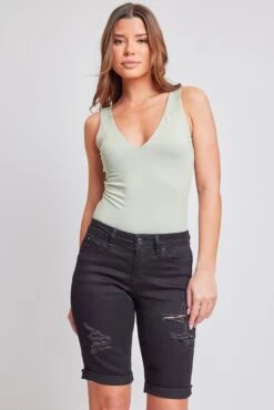 Women's WannaBettaButt Cuffed Bermuda Shorts 31 Women's WannaBettaButt Cuffed Bermuda Shorts -Wana Fashion Shop M107656 W1912 6