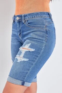 Women's WannaBettaButt Cuffed Bermuda Shorts 23 Women's WannaBettaButt Cuffed Bermuda Shorts -Wana Fashion Shop M107656 1885R 3