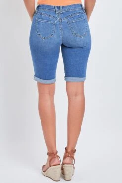 Women's WannaBettaButt Cuffed Bermuda Shorts 22 Women's WannaBettaButt Cuffed Bermuda Shorts -Wana Fashion Shop M107656 1885R 4