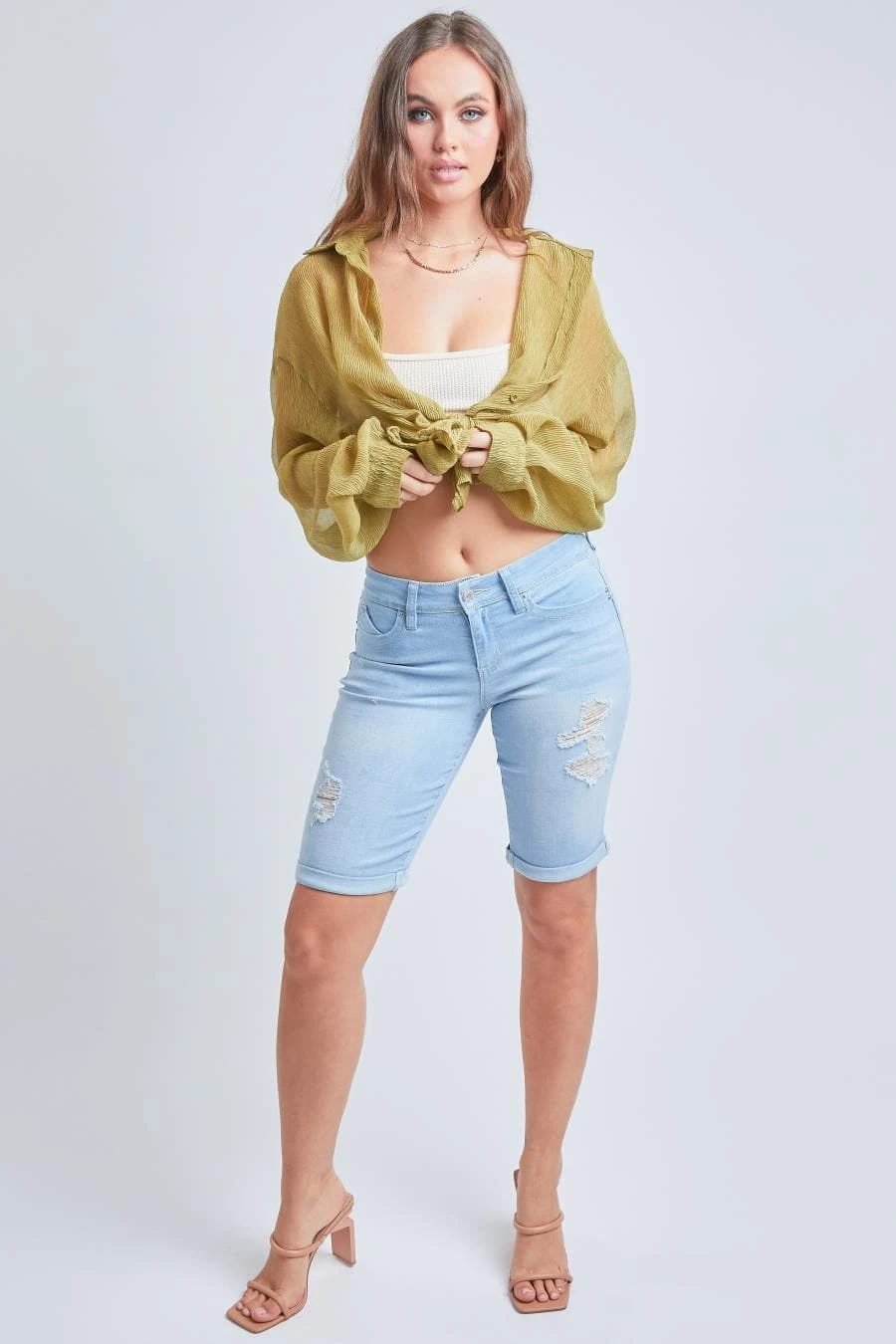 Women's WannaBettaButt Cuffed Bermuda Shorts 8 Women's WannaBettaButt Cuffed Bermuda Shorts - Image 6