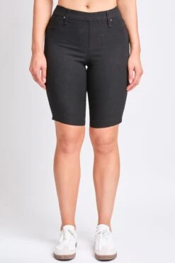 Women's Hyperstretch Bermuda Shorts -Wana Fashion Shop M111831 BLACK 1 146d8c4c e730 49a5 9f27 6be6e832ef5b