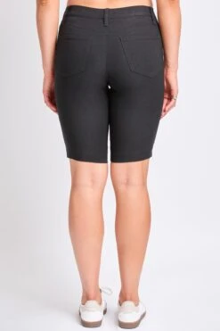 Women's Hyperstretch Bermuda Shorts -Wana Fashion Shop M111831 BLACK 3