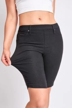 Women's Hyperstretch Bermuda Shorts -Wana Fashion Shop M111831 BLACK 8