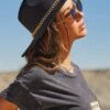 Women’s Chain Wide Brim Hat