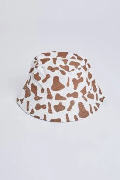 Women’s Animal Print Bucket -Wana Fashion Shop MMT8679BR COW 1