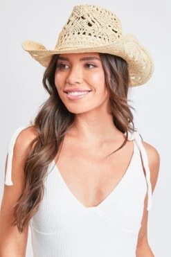 Daisy Natural Straw Cowboy Hat