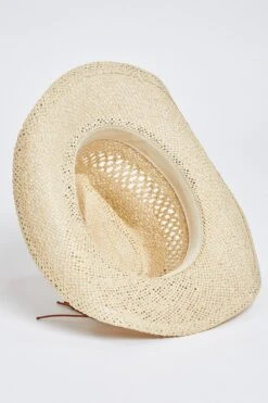 Wynonna Ivory Straw Cowboy Hat -Wana Fashion Shop MMT8975IV LIGHTBROWN 4