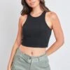 All Thrills No Frills Tank Top -Wana Fashion Shop MT1080 BLACK 2