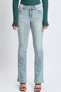 Women's WannaBettaButt Mid Rise Bootcut Jeans -Wana Fashion Shop P011475 20LT 1