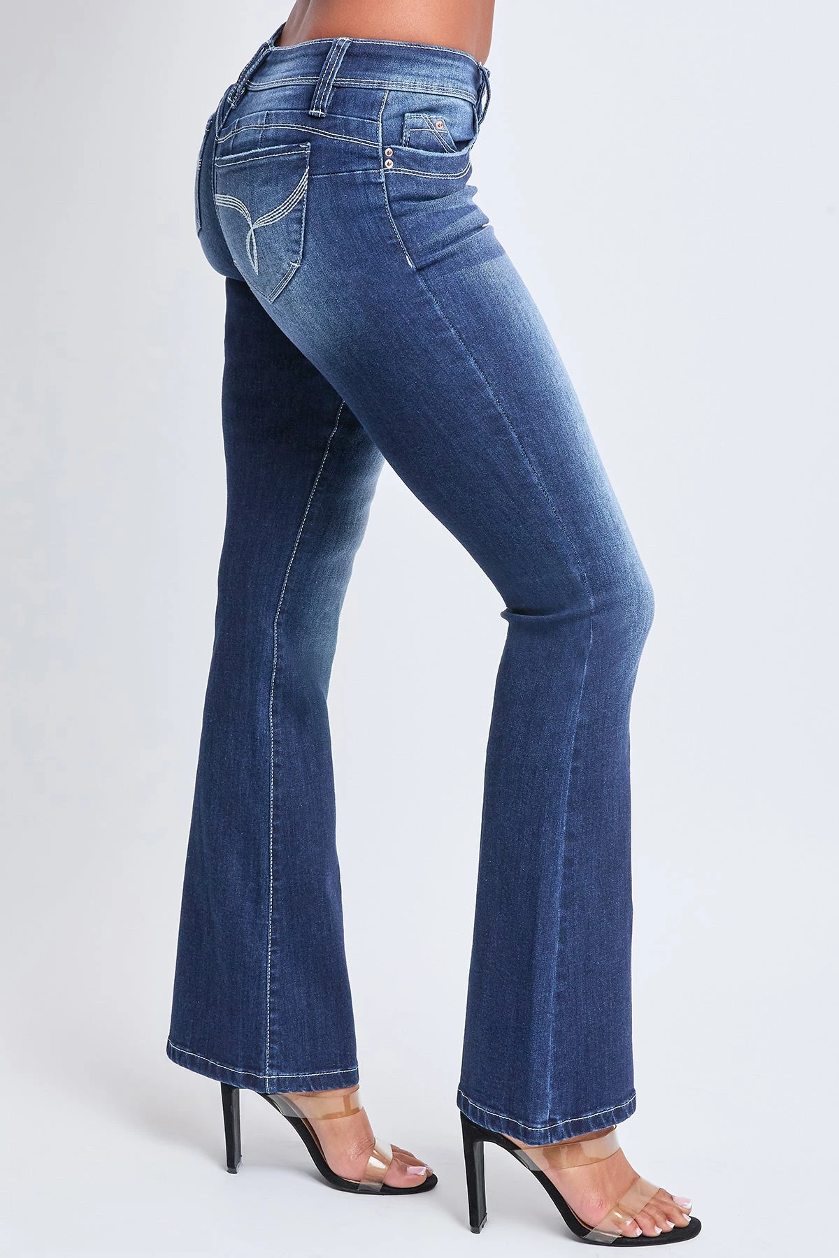 Women's WannaBettaButt Low Rise Embroidered Flare Jeans 5 Women's WannaBettaButt Low Rise Embroidered Flare Jeans - Image 3