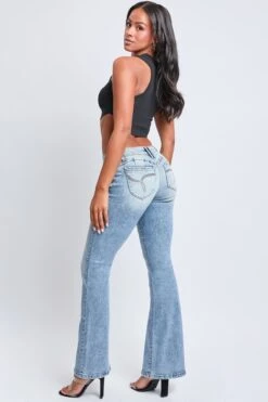 Women's WannaBettaButt Low Rise Embroidered Flare Jeans 33 Women's WannaBettaButt Low Rise Embroidered Flare Jeans -Wana Fashion Shop P011575 169C 7