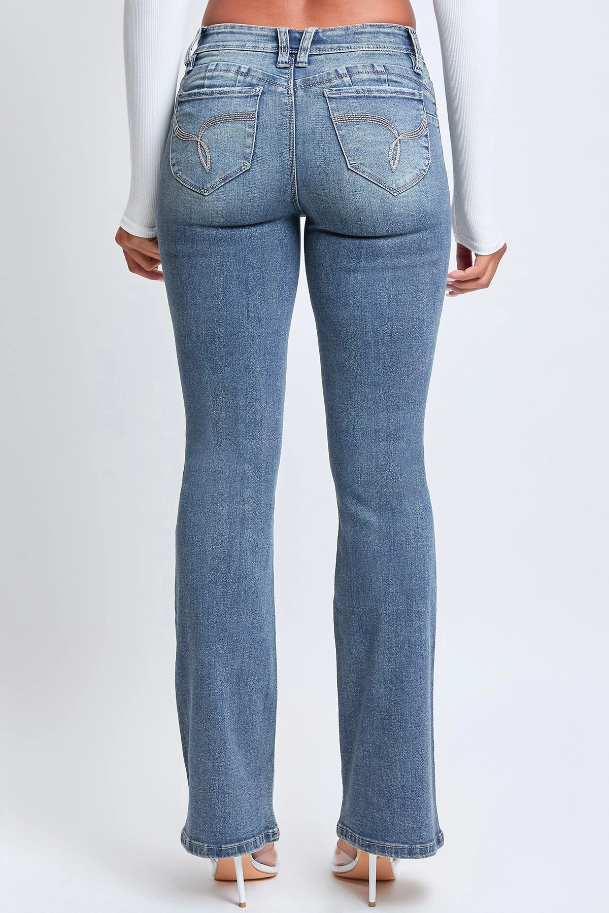 Women's WannaBettaButt Low Rise Embroidered Flare Jeans 20 Women's WannaBettaButt Low Rise Embroidered Flare Jeans - Image 18