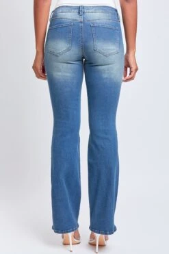 Women's Basic Low Rise Bootcut Jeans -Wana Fashion Shop P018262 MT08 3