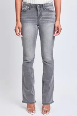 Women's Mid Rise Heavy Stitch Bootcut Loop Studded Jeans -Wana Fashion Shop P020686 08X 1