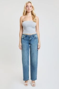 Women's Brittany Low Rise Wide Leg Jeans -Wana Fashion Shop P025255 09R 3