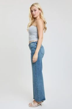 Women's Brittany Low Rise Wide Leg Jeans -Wana Fashion Shop P025255 09R 4