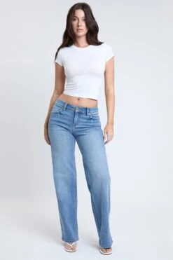 Women's Brittany Low Rise Wide Leg Jeans -Wana Fashion Shop P025255 09Y 6
