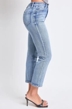 Women's Luxe High Rise Vintage Stretch Straight Leg Jeans -Wana Fashion Shop P027160 247CT 2