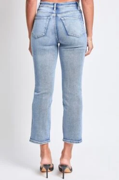 Women's Luxe High Rise Vintage Stretch Straight Leg Jeans -Wana Fashion Shop P027160 247CT 3
