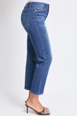 Women's Luxe High Rise Vintage Stretch Straight Leg Jeans -Wana Fashion Shop P027160 S247 2