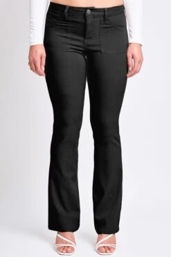Women's Hyperstretch Bootcut Pants -Wana Fashion Shop P037131 BLACK 1