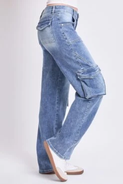 Women's High Rise Skater Cargo Jeans -Wana Fashion Shop P042369 08M1 2