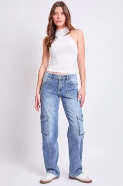 Women's High Rise Skater Cargo Jeans