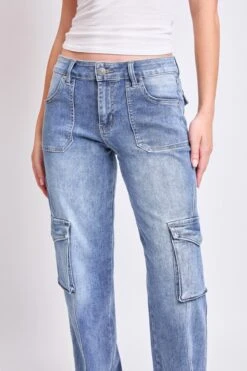 Women's High Rise Skater Cargo Jeans -Wana Fashion Shop P042369 08M1 5