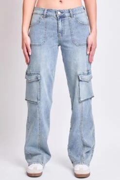 Women's High Rise Skater Cargo Jeans -Wana Fashion Shop P042369 08RT 1
