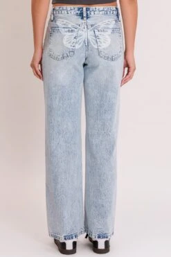 Women's Brittany Low Rise Wide Leg With Butterfly Print 12 Women's Brittany Low Rise Wide Leg With Butterfly Print -Wana Fashion Shop P045776 19Q 3