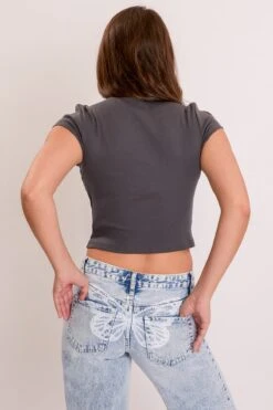 Women's Brittany Low Rise Wide Leg With Butterfly Print 13 Women's Brittany Low Rise Wide Leg With Butterfly Print -Wana Fashion Shop P045776 19Q 5